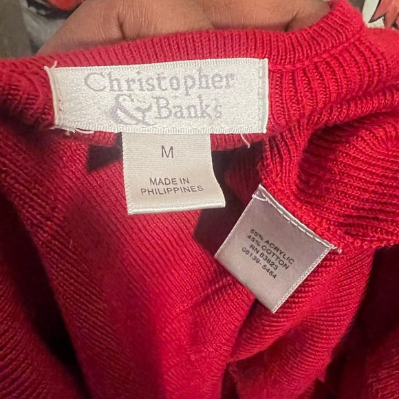 Christopher and Banks Red cardigan - Picture 4 of 5